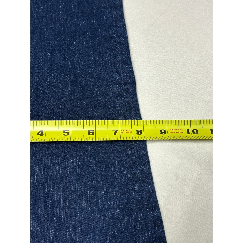 FRAME Le One Flare Jeans Dark Wash High Rise Stretch Denim Womens Size 28X32 - Picture 10 of 11
